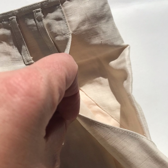 Joie NEW High Waist Linen Crop Pants Cream White NWT - Picture 8 of 10